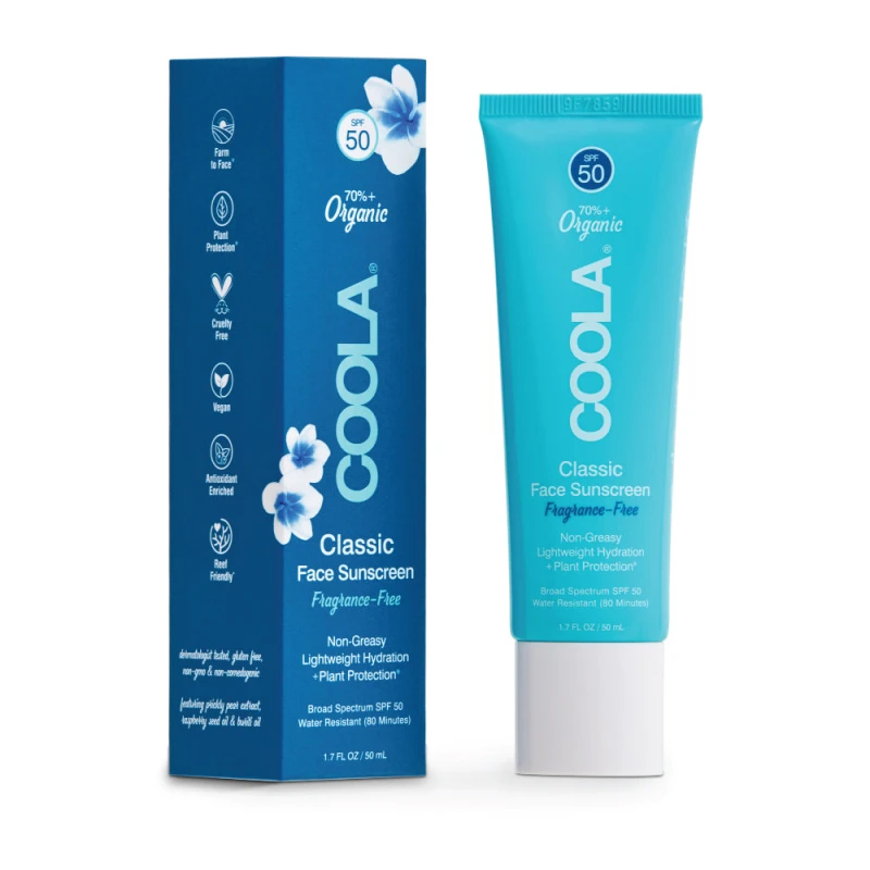 Coola Classic Face Organic SPF 50 Fragrance Free 3 Coola Classic Face Organic SPF 50 Fragrance Free